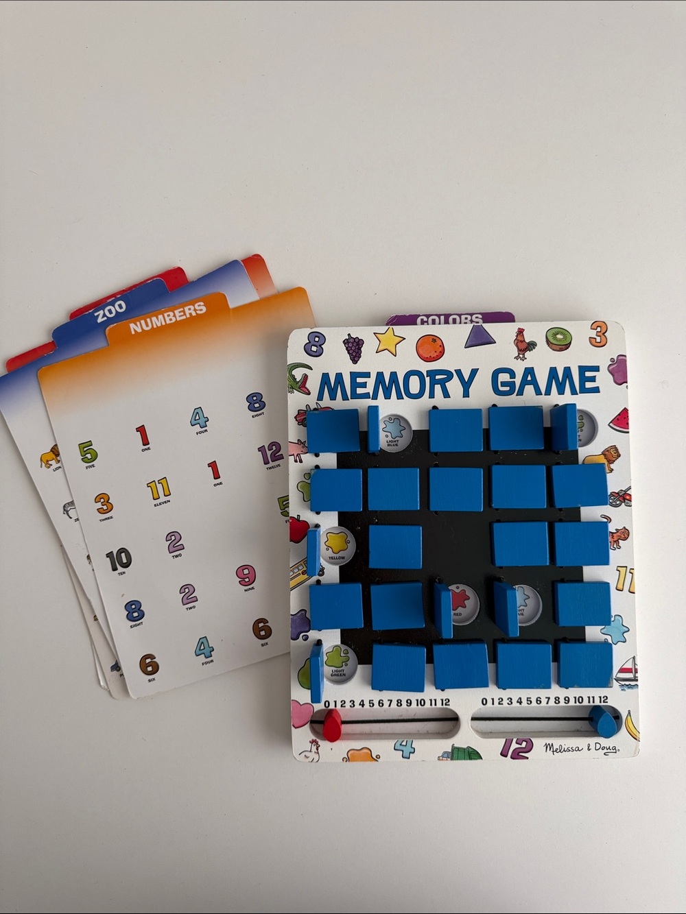 Melissa & Doug Memory Match Tile Flip Game - Travel - Kids Play - Classic Toy
